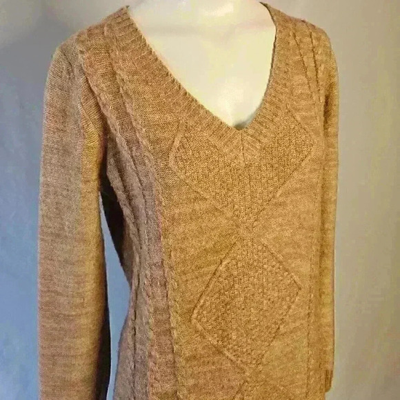 Skies Are Blue Sweater Dress - Pinkish Tan, Women's Size Small - Picture 1 of 4